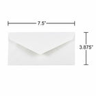 JAM Paper Enveloppes de type commercial nº 7, 3/4 x 3 7/8 x 7 1/2 po, blanc, pqt/1000-finition : lisse