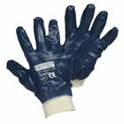 Forcefield - Gants de coton revêtu de nitrile - Taille 9 - Bleu-Objet général, nitrile, coton