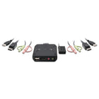 IOGEAR - Commutateur KVM avec câble USB DisplayPort 4K à 2 ports-Commutateur d'ordinateur DisplayPort