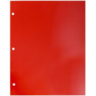 JAM PaperMD – Chemises de présentation lustrées 3 trous à 2 pochettes, 9 1/4 x 11 1/2 (po), rouge, 100/paquet-Poids d’expédition : 13,6 lb
