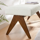 Modway - Lyra 47" Boucle Tapis Banc - Boucle ivoire-Pieds non marqués