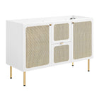 Modway - Chaucer 48" Armoire de toilette de salle de bain (lavabo non inclus) - Blanc-MDF et panneau de particules