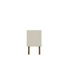Manhattan Comfort - Meuble TV Marcus 70,86 po style Mid-Century Modern - Greige et Nature-Portes à fermeture douce avec design arrondi en forme de A