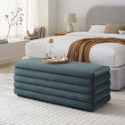 Modway - Mezzo Rembourré Performance Velvet Établi de rangement - Cadet Blue-Performance-Velvet Sellstery