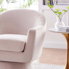 Modway - Astral Performance Velvet Tissu et bois Chaise pivotante - Rose-Base pivotante à 360º
