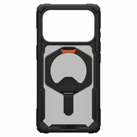 UAG - Étui Robuste Plasma XTE MagSafe  pour iPhone 17 Pro - Noir/Orange Pop-Béquille intégrée