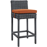 Modway - Summon Terrasse extérieure Tabouret de bar Sunbrella  - Toile toscane-Tissu Sunbrella durable