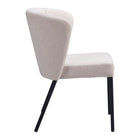 Zuo - Aimee Chaise de salle à manger - Beige - Ensemble de 2-Garantie limitée de 3 ans