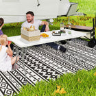 Outsunny - Table pliante 6 pi avec poignée de transport-Doté d’un cadre avec revêtement en poudre et d’un plateau en HDPE pour plus de solidité et de stabilité  