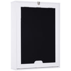 HOMCOM - Table murale pliante convertible bureau - 23,5 po L x 37,25 po l x 57,75 po H - blanc et noir-Se fixe facilement sur n’importe quel mur de votre maison, aucune expérience préalable nécessaire