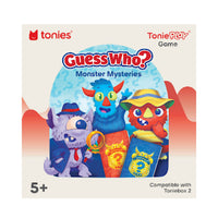 tonies - Tonieplay Guess Who? Mystères de monstres - Anglais-Facile à utiliser : placez un disque Tonieplay sur le dessus de la Toniebox 2, pressez une oreille, insérez la manette Tonieplay dans l’anneau lumineux, puis appuyez sur Lecture 