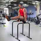 Soozier - Ensemble De 2 Barres Parallèles - Station De Dips Et Pompes Pour Entraînement Complet À Domicile - Noir-Poignées en mousse douce pour plus de confort pendant l'exercice    