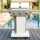 Kenmore - Barbecue au gaz sur piédestal à 3 brûleurs - Nacré-Surface de cuisson principale : 381,8 pouces carrés.