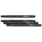 Sharpie - Stylos pointe feutre - 0,4 mm - noir - paquet de 4-L'encre ne traverse pas le papier et est sans acide et de qualité archive