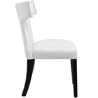 Modway - Curve Chaise à manger - Blanc-Rembourrage en mousse dense pour le confort