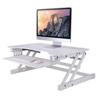 Rocelco – Plateforme à hauteur réglable ADR-W pour bureau assis/debout, 32 po, blanc-Aucun assemblage requis
