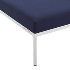 Modway - Harmony Sunbrella Terrasse extérieure Aluminium Ottoman in Marine-7