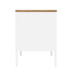 Manhattan Comfort - Meuble TV moderne Landen 47,3 po - Blanc-Assemblage à domicile requis Tout le matériel inclus