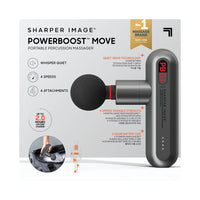 Sharper Image - Masseur portable à percussion pour tissus profonds  Powerboost Move-Massage En Profondeur Des Tissus : Adoptez Le Sharper Image Powerboost Move Comme Compagnon De Récupération Sportive! Il Cible Les Muscles Endoloris Et Soulage Les Tensions Grâce À Une Percussion Des Tissus Profonds Qui Rivalise Avec Le Traitement D’une Séance De Massothérapie Professionnelle.