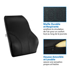 Mount-It! - Coussin de dossier complet Ergo Collection - Noir-8