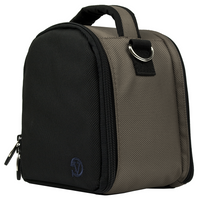 Vangoddy - Sac à bandoulière rembourré pour appareil photo - gris acier-La conception rembourrée aide à protéger un appareil photo numérique compatible pendant le rangement et les déplacements