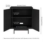 Hudson&Canal - Meuble d'appoint Whitman 28 po de largeur - Grain noir-8