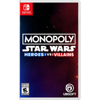 Monopoly: Star Wars Heroes vs. Villains pour Nintendo Switch-Entrez dans la galaxie star wars avec une nouvelle touche audacieuse à monopoly. vivez des moments cinématographiques emblématiques en compétition avec votre famille et vos amis dans des lieux emblématiques de toutes les époques de la saga