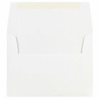 Jam Paper - Enveloppes d'invitation A7, 5 1/4 po H x 7 1/4 po l, Blanches, Paquet de 50-Fabriqué à partir de papier de 24 lb de haute qualité et doté d'une fermeture à rabat droit en gomme