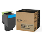 Ecotone - Lexmark C241XC0 Toner remanufacturé - Cyan 3.5K-Couleur: Cyan