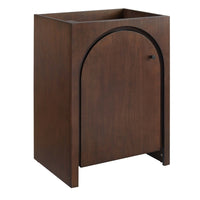 Modway - Appia 24" Armoire de toilette de salle de bain (lavabo non inclus) - Noyer-Charnières à fermeture douce