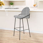 Zuo - Jambi Tabouret de bar - Noir/Blanc - Ensemble de 2-Assemblage requis