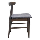 Zuo - Tuzka Chaise de salle à manger - Gris/Espresso - Ensemble de 2-Garantie limitée de 3 ans