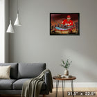 MacKenzie Weegar 20x29 Flames Skyline-H - Toile encadree - 31" x 22"-Prêt à accrocher - livré entièrement assemblé
