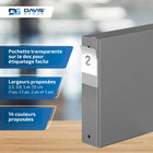 Davis Group Super économie, Reliure à anneaux ronds 2 po, paquet de 6 – Gris-Anneau Rond, Non-Verrouillage
