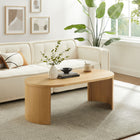 Modway - Aspect Bois ovale Table basse - Chêne-Placage en bois de chêne