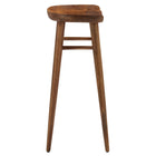 Modway - Saville Dos sans dos Tabourets de bar - Noyer - Ensemble de 2-Aucune assemblée requise
