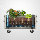 Permasteel - Bac de jardin avec système d’arrosage automatique - ivoire-Indicateur de niveau d’eau intégré pour une hydratation précise