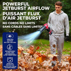 Bullseye - Souffleur d'air sans fil rechargeable de 20 V pour feuilles et poussière avec batterie et chargeur-La gâchette à vitesse variable vous offre un contrôle de précision, appuyez légèrement pour un faible débit d'air ou à fond pour une rafale haute puissance