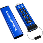 iStorage - Clé USB-C chiffrée datAshur PRO+C - 512 Go-Avec l’authentification par code PIN, les administrateurs fournissent aux utilisateurs un code PIN unique de 8 à 15 chiffres qui doit être saisi via le clavier intégré avant de le connecter à un appareil compatible USB