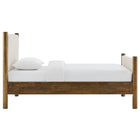 Modway - Maven Taille jumelle Tissu tapis Lit de plateforme, Noyer d’ivoire-Bois séché au four