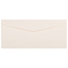 JAM Paper Enveloppes Strathmore à ouverture latérale et à rabat gommé, fini toilé, 4 1/8 x 9 1/2 po, blanc naturel, pqt/100-Blanc naturel