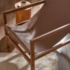 Modway - Sonora Cuir Fauteuil à bandoulière - Brun de muscade-Barre-brancard