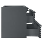 Modway - Render Fixation murale de 30" Armoire de toilette de salle de bain (lavabo non inclus) - Gris-Bassin d’évier et installations non inclus