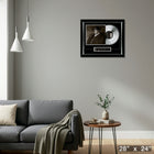 Notorious BIG Life After Death Music Cover with Silver Vinyl - Impression encadree - 28" x 24"-Prêt à accrocher - livré entièrement assemblé