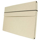 JAM Paper - Étui de transport pour dossiers minces avec élastique - 9 1/4 x 1/2 x 12 1/2 - Kraft naturel-Taille: 9,25 po x 0,5 po x 12,5 po