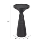 Zuo - Omni Table d’appoint - Noir-Garantie limitée de 3 ans
