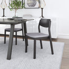 Zuo - Desdamona Chaise de salle à manger - Gris/Noir - Ensemble de 2-Supporte jusqu'à 250 lb