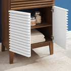 Modway - Render 24" Vanette de salle de bain - Blanc Noyer Blanc-Style moderne du milieu du siècle