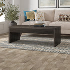Hudson&Canal - Table basse rectangulaire Lawrence , 48 po de largeur, brun aulne-Finition en brun aulne aspect bois