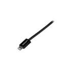 StarTech  Connecteur spiralé Apple Lightning noir à 8 broches pour câble USB de 3 m 106 pi) pour iPhone/iPod/iPad-Fiabilité garantie